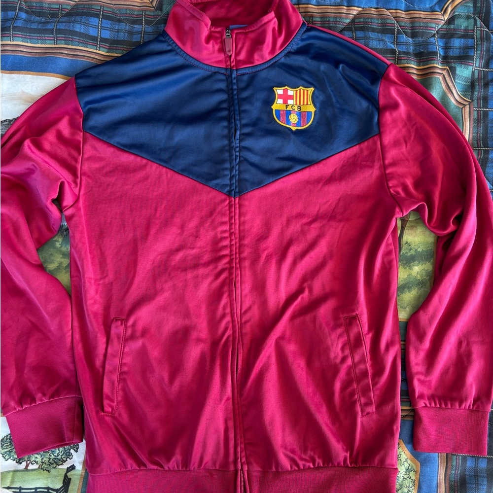FC Barcelona Red and Blue Track Jacket. M